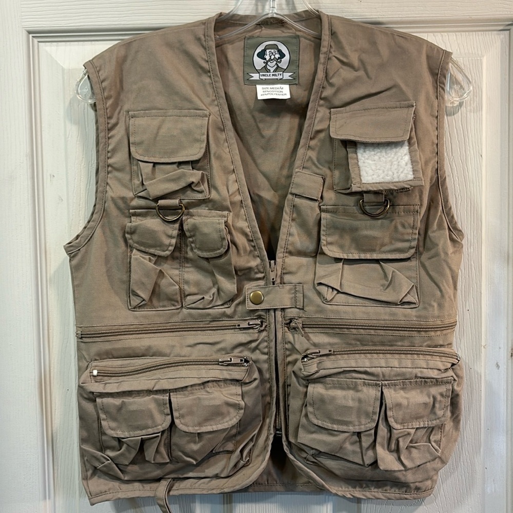 Rocco Uncle Miley Utility Fishing Vest Tan size Medium
